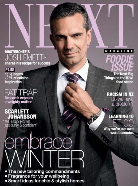 NEXT Magazine has broken with tradition and features a male on the cover for the very first time